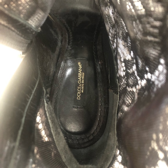 Dolce & Gabbana Suede lace booties - Picture 2 of 5